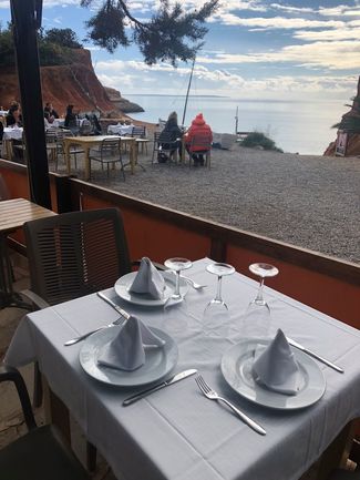 mesa en terraza