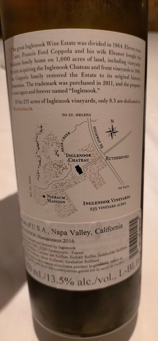 Inglenook Blancaneux 2016