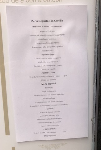 menus