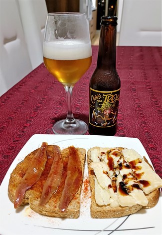 Con la torraeta y con el parmesano