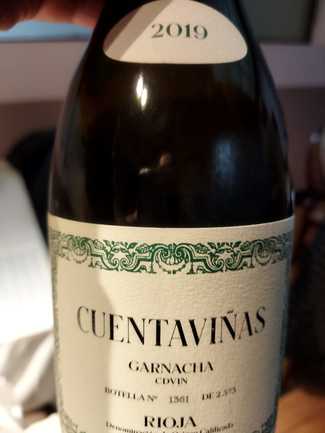 Cuentaviñas CDVIN Garnacha 2019