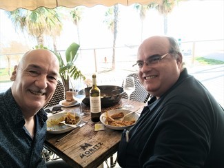 Con el gran Manolo