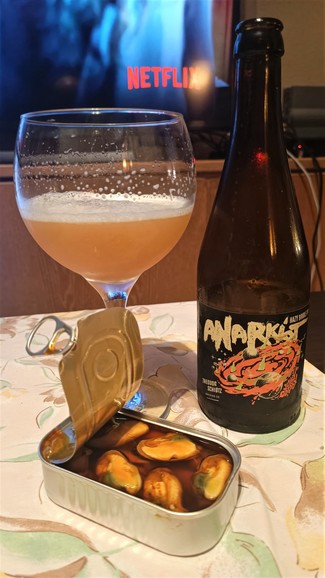Con los mejillones en escabeche