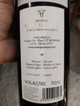 Grand Vin Son Mayor 2018