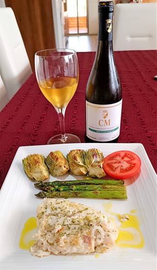 Con la corvina al estragón