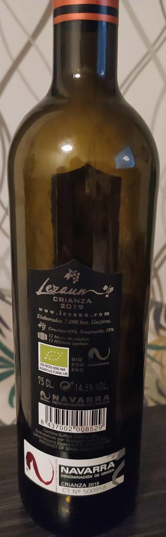 Lezaun Crianza 2019