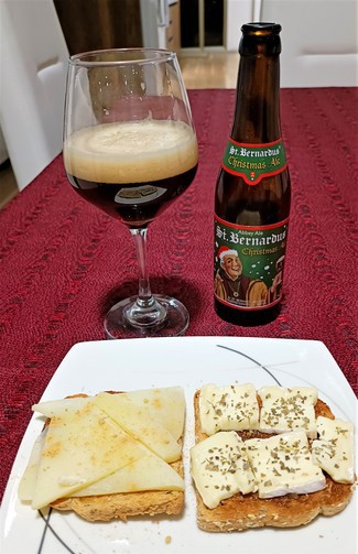 Con las tostas de manchego y brie