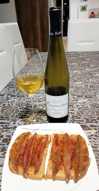 Con la torraeta de anchoas
