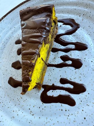 tarta chocolate y calabaza
