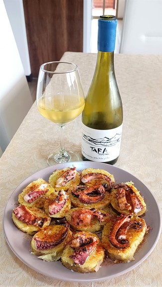 Con el pulpo "a feira"