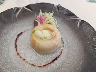 Timbal de manzana i foie