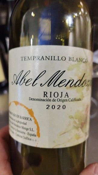 Abel Mendoza Tempranillo Blanco 2020