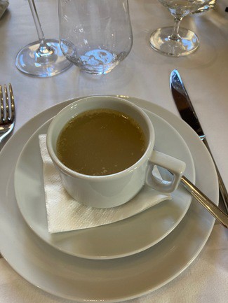 No hacía frío pero un caldo siempre reconforta.