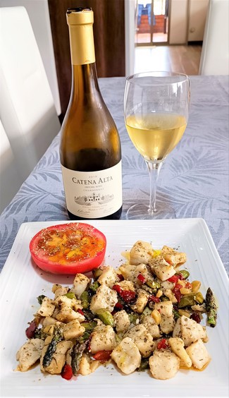 Con el salteado de angelote a la salvia