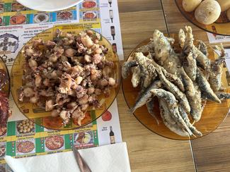 puntillas y sardinas