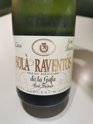 Sóla Raventos de la Gafa Brut Nature 2019