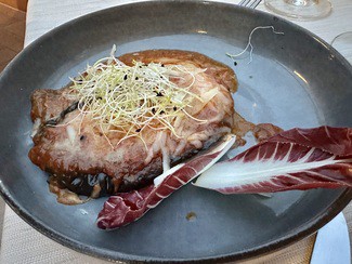 Timbal de berenjena con queso parmesano