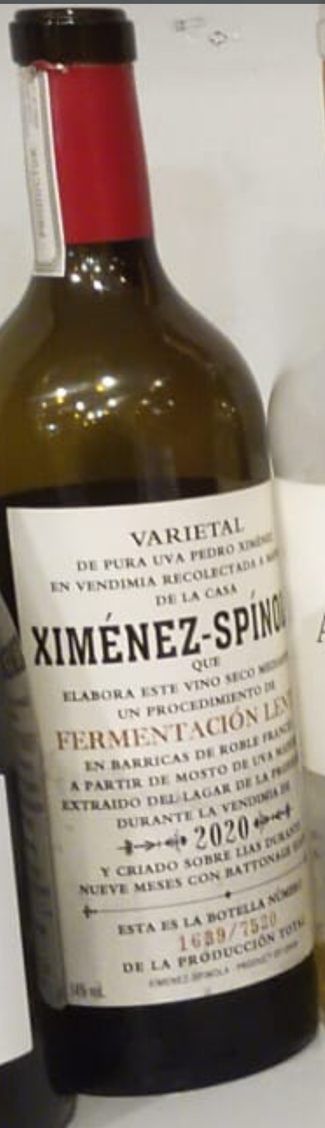 Ximenez Spínola Fermentación lenta 2020