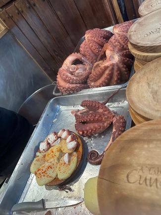 preparación de pulpo