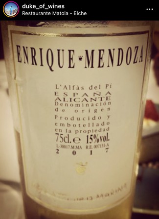 Moscatel Marina Enrique Mendoza (0,75 L.) 2015