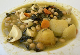 Garbanzos con acelgas