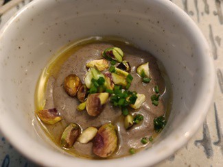 Aperitivo crema de setas