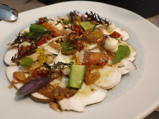 Carpaccio de ceps (boletus edulis)