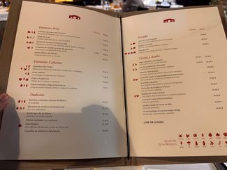 carta comidas