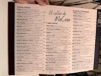 carta vinos