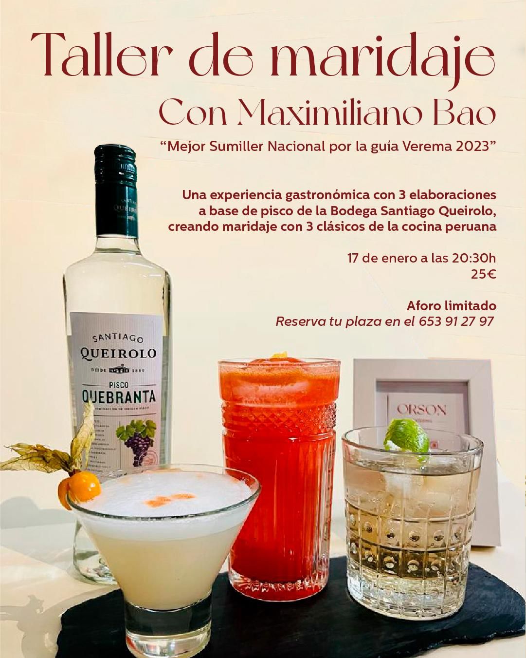 Taller MAridaje Enero 2024 - Rest.Orson