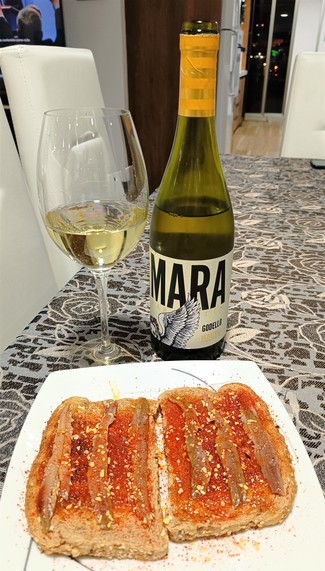 Con la torraeta de anchoas