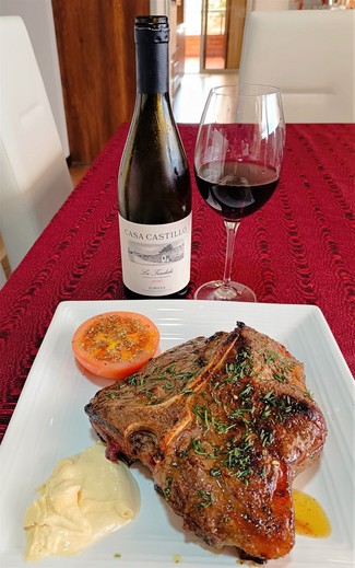 Con el Porterhouse steak de 1 Kg al romero.