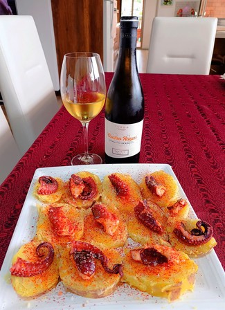 Con el pulpo "a feira"