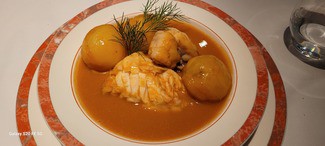 Suquet de rape con patatas.