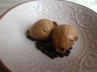 Helado de toffee con sal