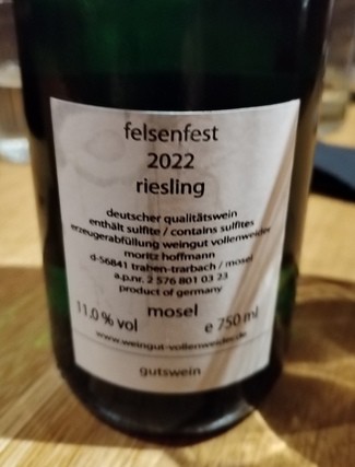 Vollenweider Felsenfest Riesling 2022