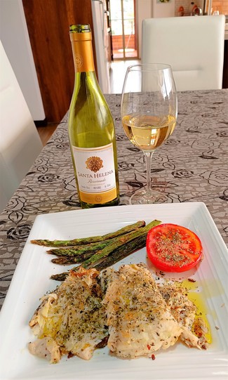 Con la corvina en masala