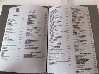 carta de vinos