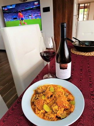 Viendo a España, con un meloso de callos, habas y alcachofas