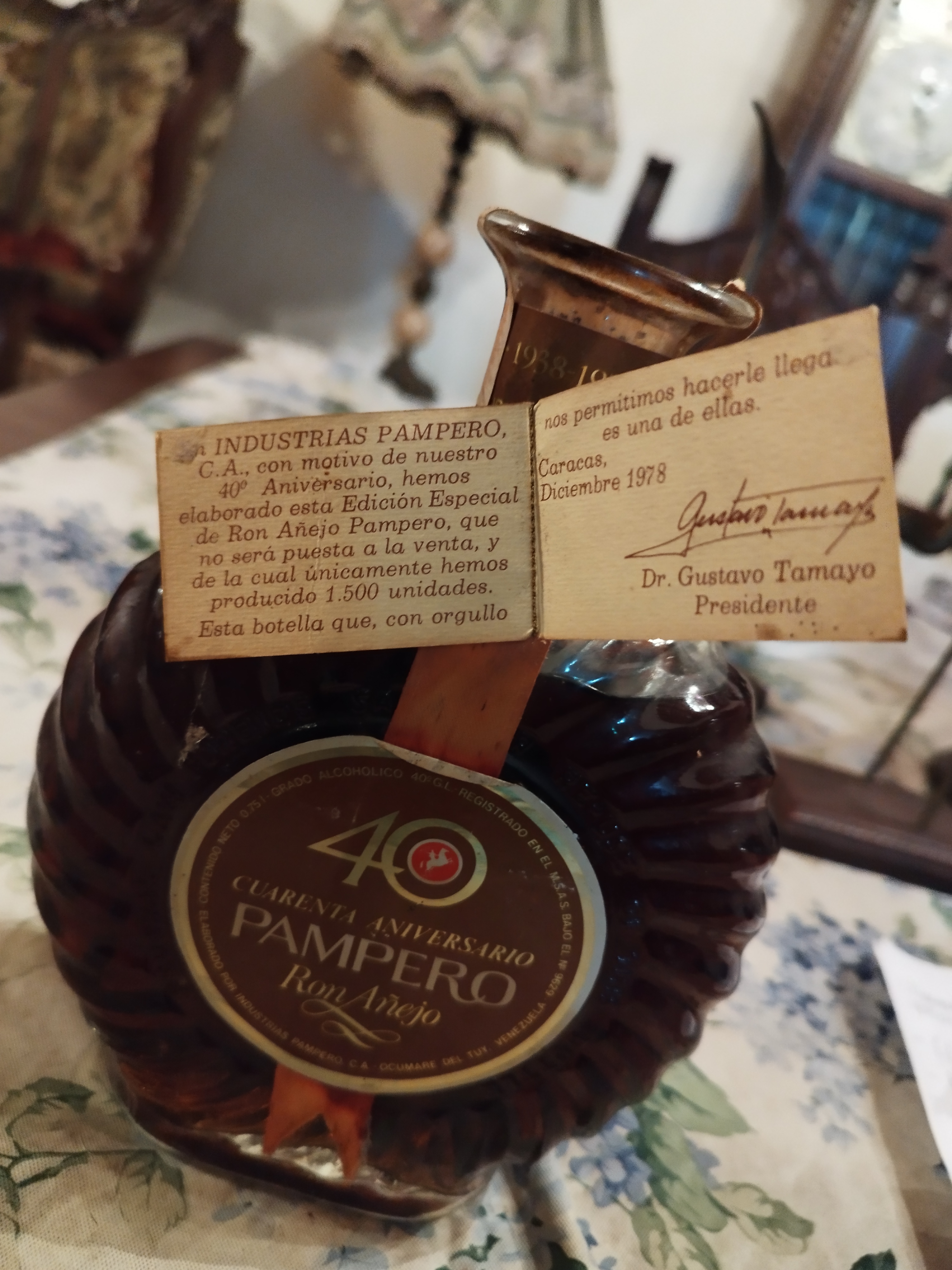 Está es la etiqueta original