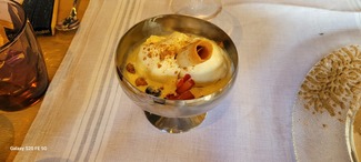 Bola de helado de vainilla