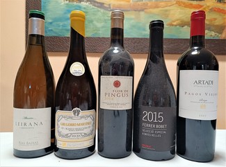 Los 5 vinos de la velada