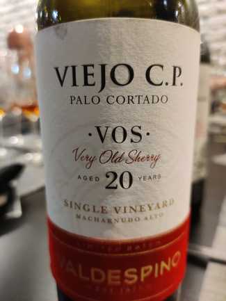 Valdespino Viejo C P Palo Cortado VOS 20 years