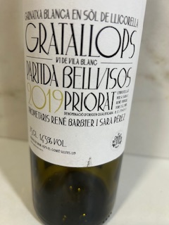 Gratallops Partida Bellvisos 2019