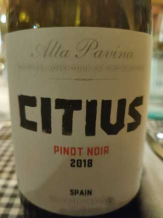 Citius Pinot Noir 2018