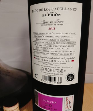 Pago de los Capellanes Parcela El Picón 2012