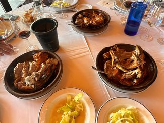 lechazos y ensaladas