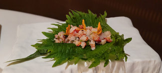 Hoja de miso con su tartar