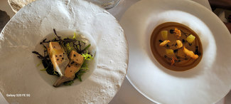 Royal de alcachofas con foie