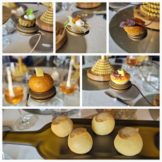 Aperitivos : Brioche al vapor de Boletus Edulis /El Mon : Snacks de Japon, Peru, Corea, Tailandia y Turquia